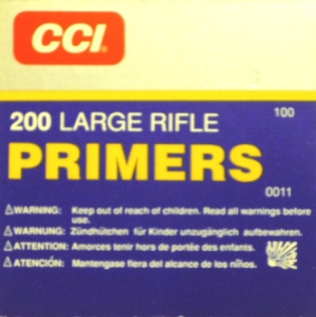 Boxerzündhütchen, CCI 200 Large Rifle, 100er Pack