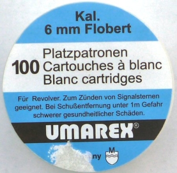 Platzpatronen Flobert Kal.: 6mm (Walther) 100er Dose