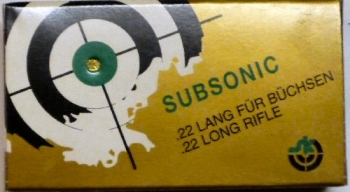 Cal. .22 lfb. SK Subsonic, Special Raubzeugpatrone, 50er Pack
