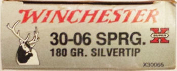 Büchsenpatrone Winchester Kal. .30-06 Silvertip11,7 g / 180 grs, 20er Pack. (EWB)