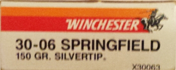 Büchsenpatrone Winchester Kal. .30-06 Silvertip 150 grs, 20er Pack. (EWB)