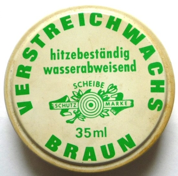 Verstreichwachs braun von Scheibe Dose 35 ml