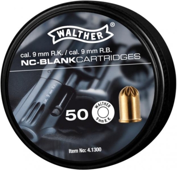 Platzpatronen Kal.: 9mm R.K. Rev. (9x17)Walther 50er Pack